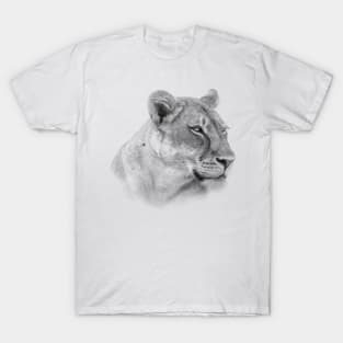 Lioness Looking into Distance | African Wildlife T-Shirt